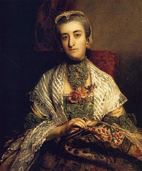 Sir Joshua Reynolds Portrait of Caroline Fox, 1st Baroness Holland Norge oil painting art